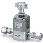 High Purity Chemical Liquid Valve Manually Operated Integrated Fitting Type Threaded Type
